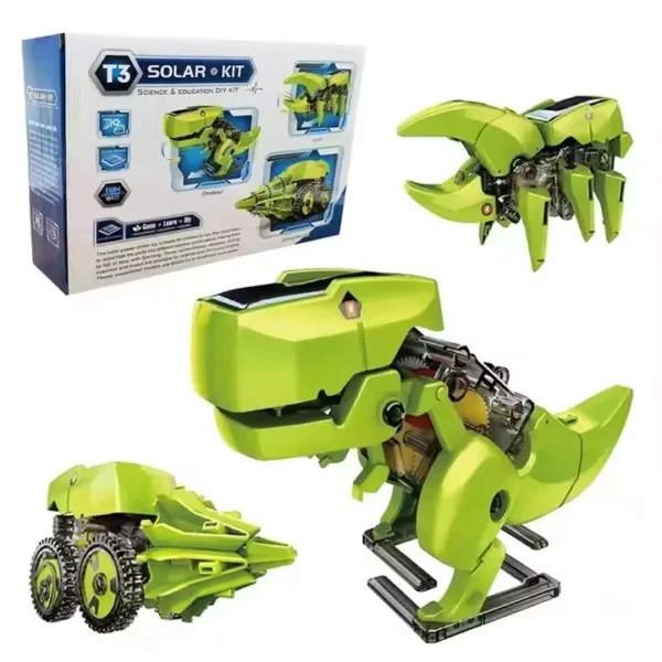DIY Building Science Experiment Kit Solar Powered STEM 3-in-1 Education Solar Robot Toys