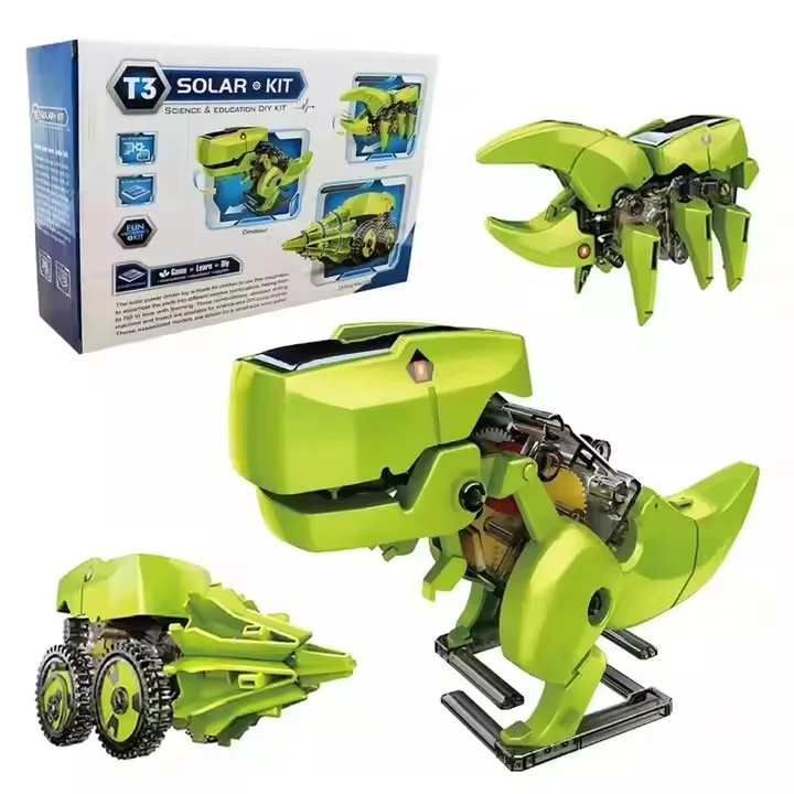 DIY Building Science Experiment Kit Solar Powered STEM 3-in-1 Education Solar Robot Toys