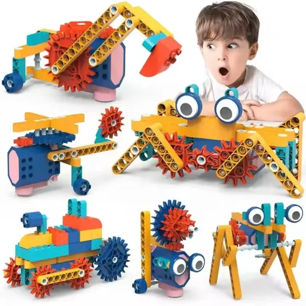 DIY Multiple Shapes Engineering Building 116pcs Large Particles STEM Toy