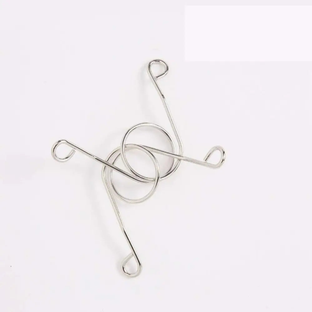 Metal Wire Brain Teaser IQ Mind Brain Teaser Puzzles Children Adults Interactive Game Reliever Educational Toys - الصورة 22