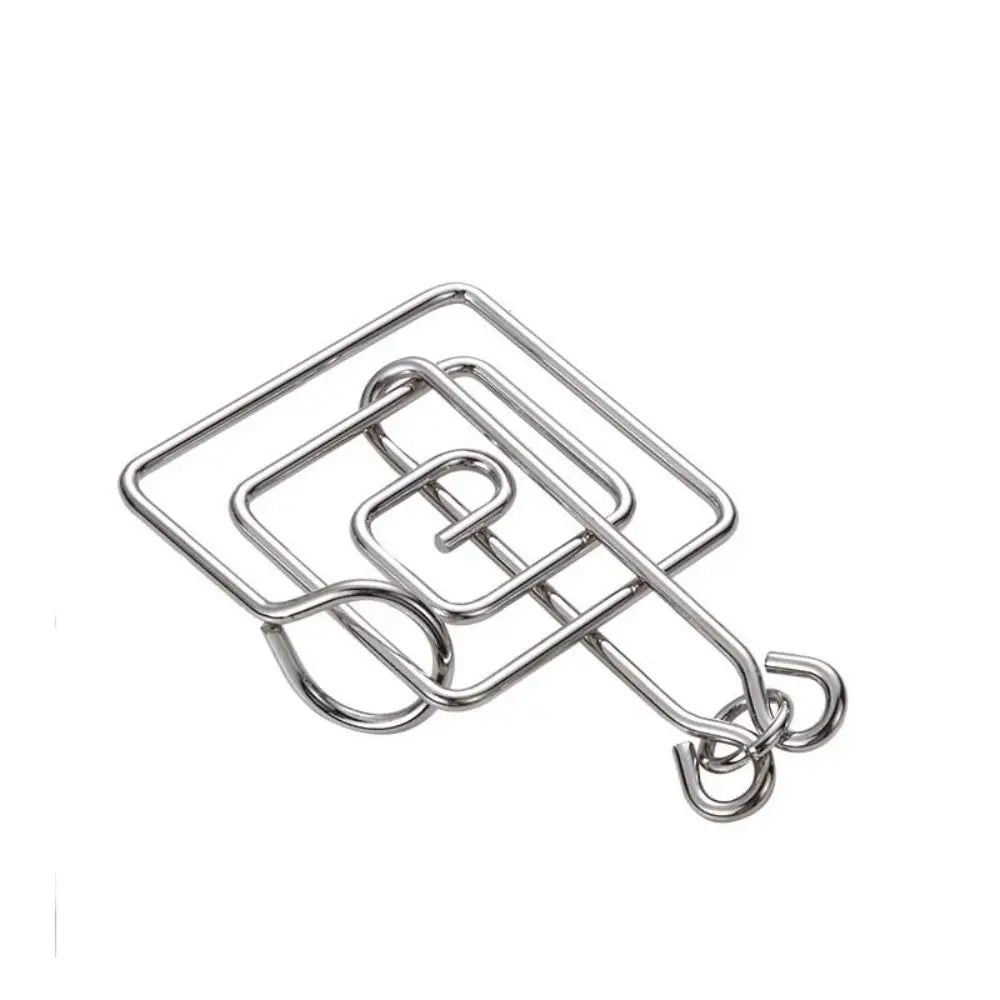 Metal Wire Brain Teaser IQ Mind Brain Teaser Puzzles Children Adults Interactive Game Reliever Educational Toys - الصورة 44
