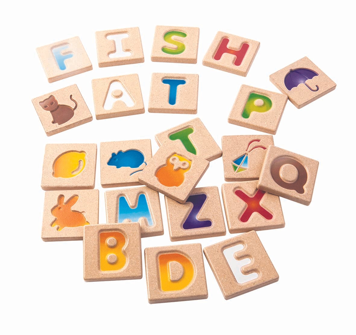 Alphabet A-Z Natural Wood Baby Toy - 图片 2