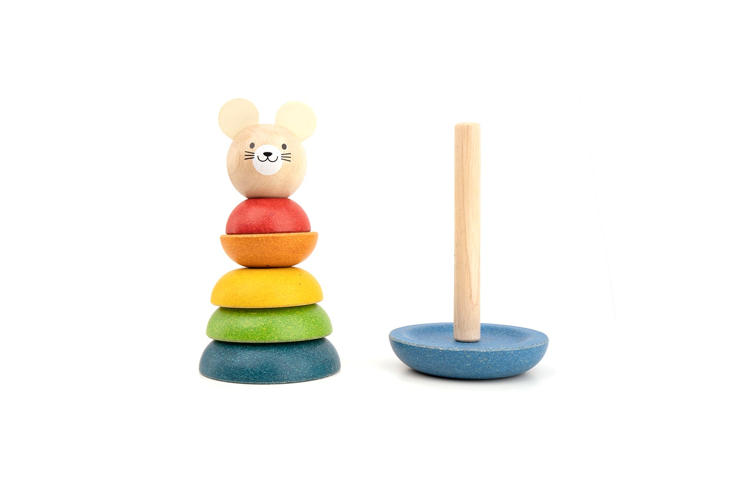 Stacking Ring - Natural Organic Wooden Baby Toy - 画像 (2)