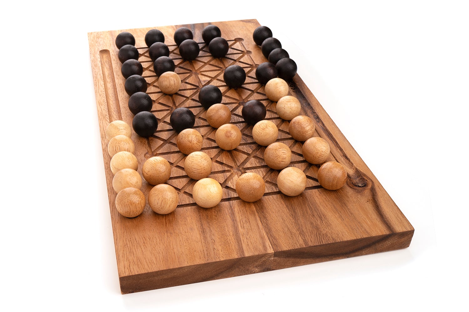 Fanorona - Wood Board Game For Two Players - Image 7