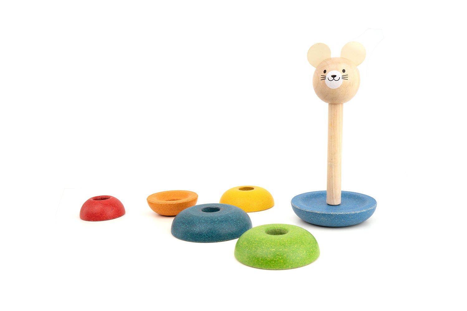 Stacking Ring - Natural Organic Wooden Baby Toy - 画像 (5)