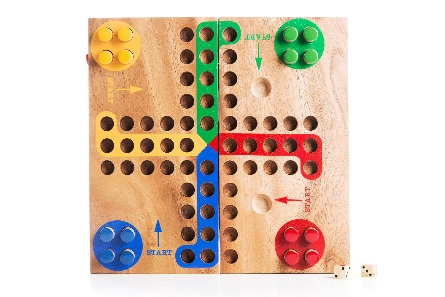 Wooden Ludo board Game - Family Game Night - Image 2