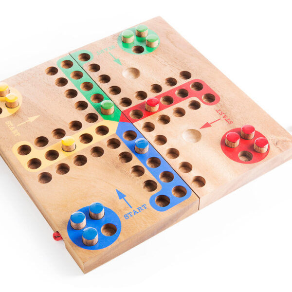 Wooden Ludo board Game - Family Game Night