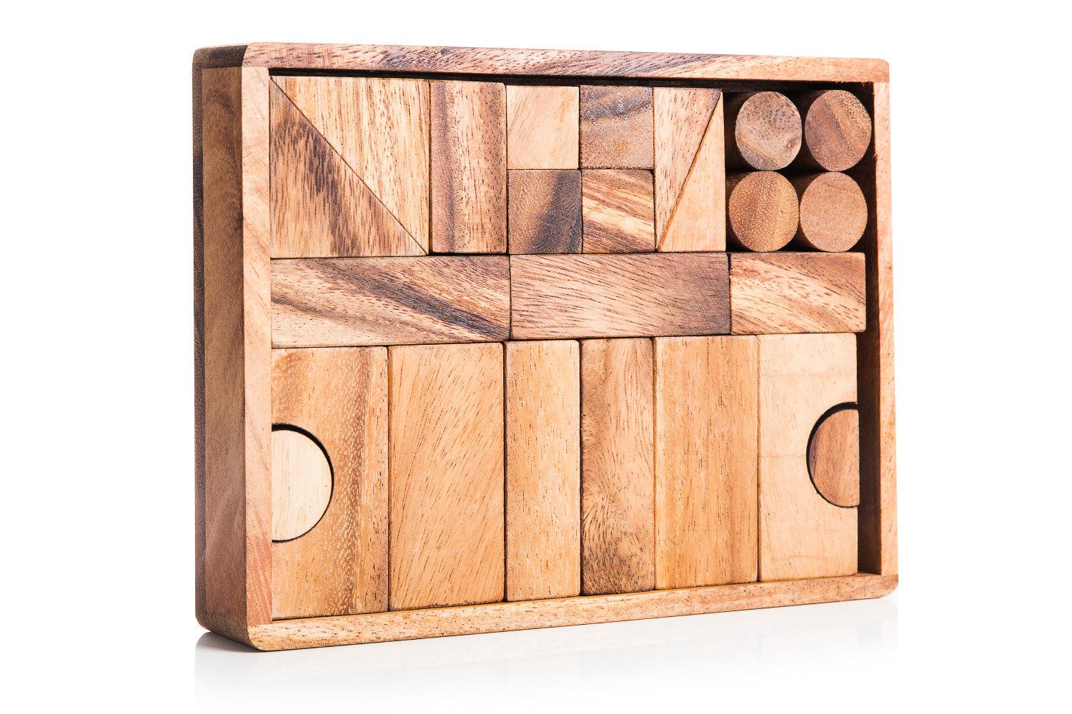 Natural Wooden Building Block Set - Imagen 4
