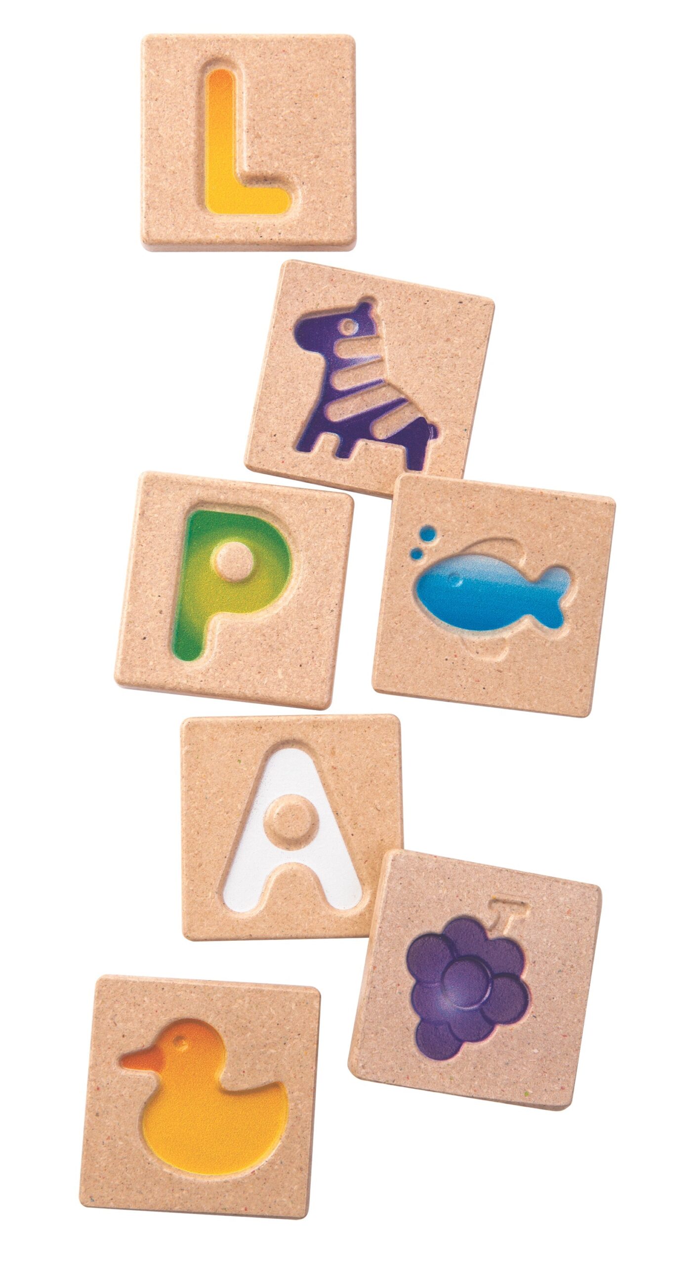 Alphabet A-Z Natural Wood Baby Toy - 图片 4