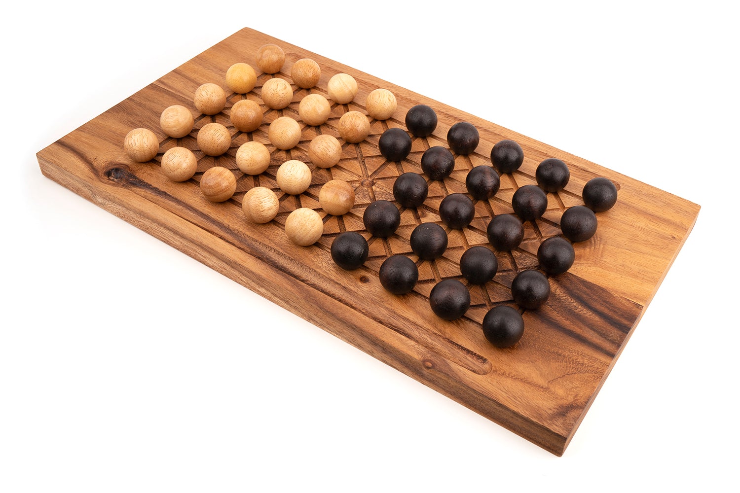 Fanorona - Wood Board Game For Two Players - Image 4